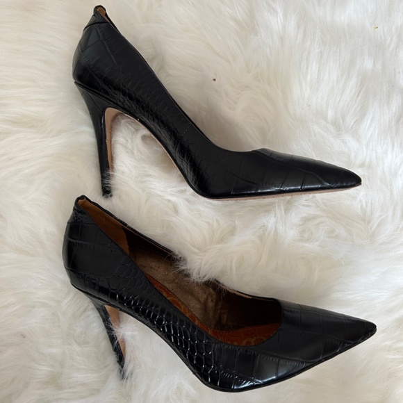 Black leather Sam Edelman pumps size 9 - Picture 5 of 6